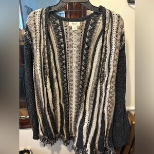 Cárdigan throw vest